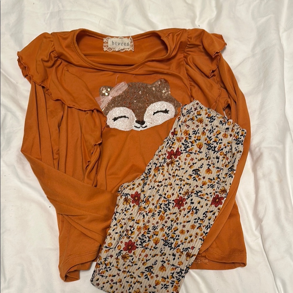 Cute fall pant and shirt size 8